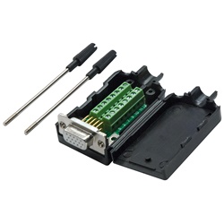Connettore VGA femmina 15 poli morsetti montaggio rapido alta affidabilità impianti elettrici