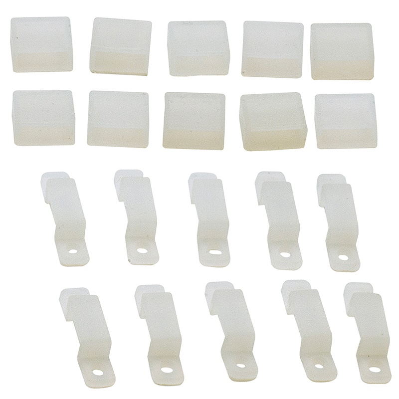 Kit chiusura strip LED IP65 12 mm protezione polvere umidità interni esterni