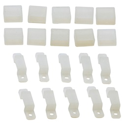 Kit chiusura strip LED IP65 12 mm protezione polvere umidità interni esterni