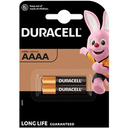 Batteria AAAA Duracell Ultra 2 pezzi alta durata dispositivi elettronici piccoli