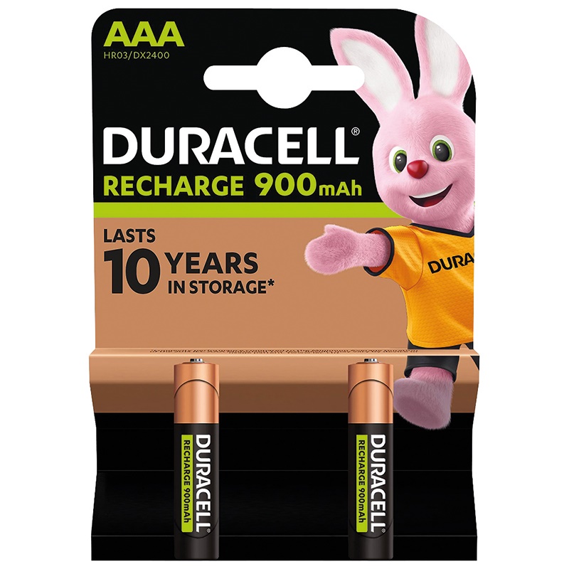 Batterie ricaricabili AAA NiMH 900mAh Duracell per dispositivi elettronici ed elettrici