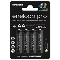 Batteria ricaricabile AA Eneloop Pro alta capacità per dispositivi elettrici professionali e domestici