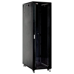 Armadio a terra 19 pollici 42U nero robusto per installazioni elettriche industriali e di rete