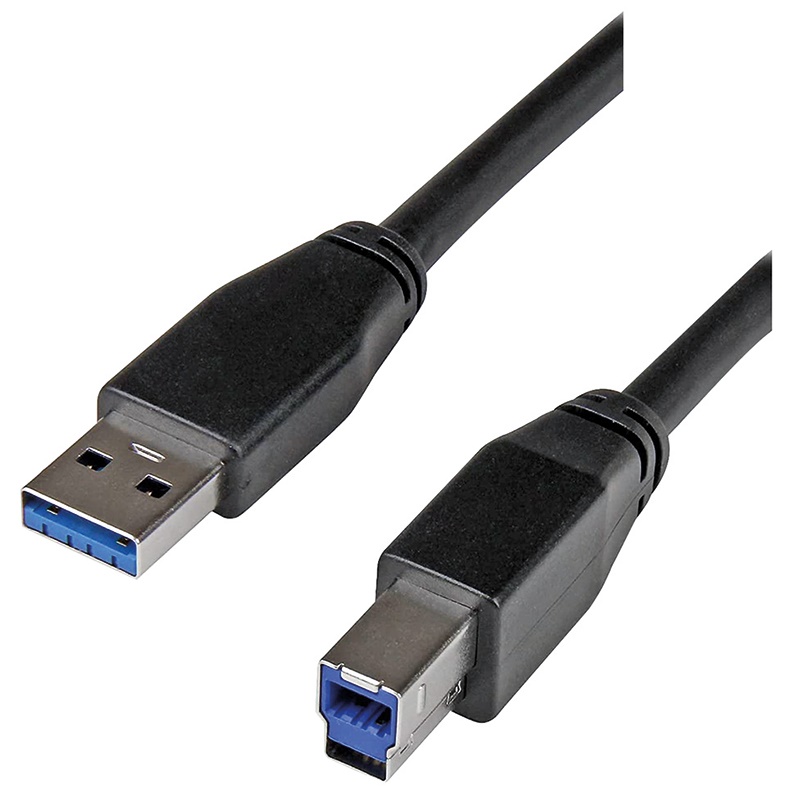 Cavo USB 3.0 Spina A-Spina B 2m Trasferimento Dati Veloce Affidabile Uso Professionale e Domestico