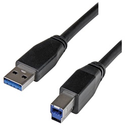 Cavo USB 3.0 Spina A-Spina B 2m Trasferimento Dati Veloce Affidabile Uso Professionale e Domestico