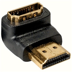 Adattatore HDMI maschio angolato 90° alta qualità per impianti multimediali e installazioni elettriche