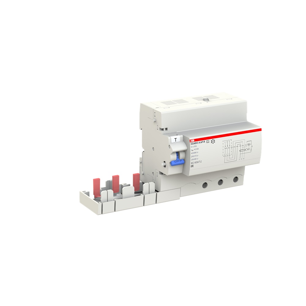 Blocco Interruttore Differenziale DDA800 3P 30mA 63A Tipo A per Protezione Installazioni
