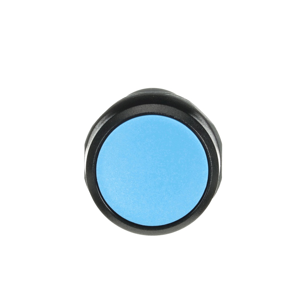 Pulsante comando compatto CP1-10L-11 blu non illuminato 1NO+1NC per impianti elettrici professionali