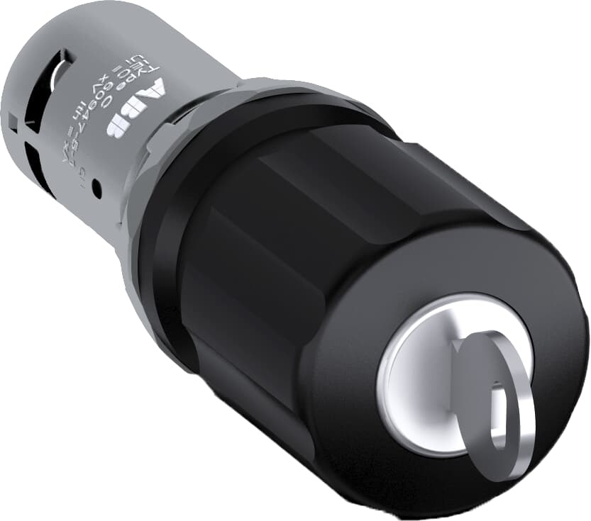 Machine Stop compatto 30mm 1NA+1NC mantenuto nero per controllo sicurezza impianti elettrici