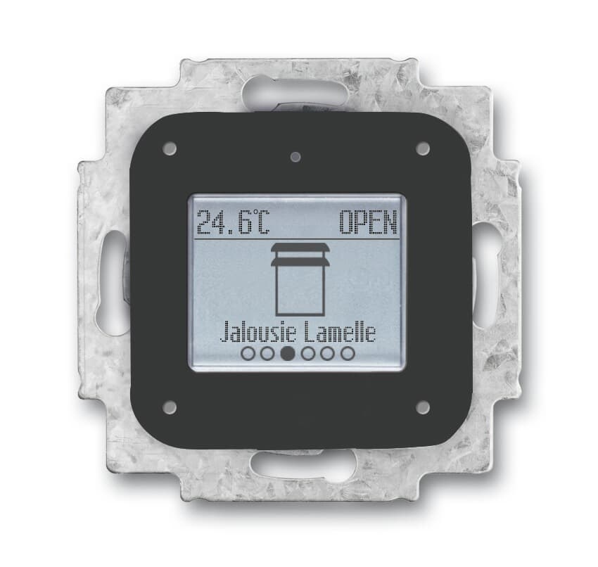 Sensore 6 canali 5 ingressi con display temperatura e ingresso universale per controllo KNX TP 24 V