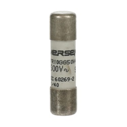 Fusibile cilindrico E 9F10 AM25 10,3x38 mm protezione motori 25A