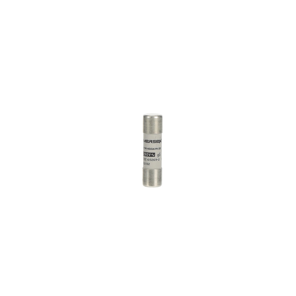 Fusibile cilindrico 14x51 mm GG25 25A protezione circuiti E 9F14
