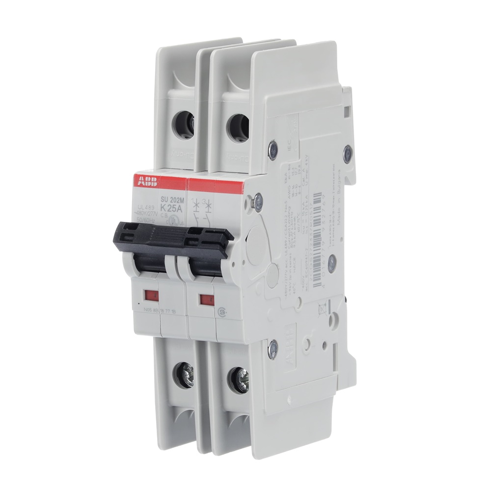 Interruttore Automatico Miniatura SU200M 2P 25A K-Caratteristica 400V AC Uso Elettrico Industriale