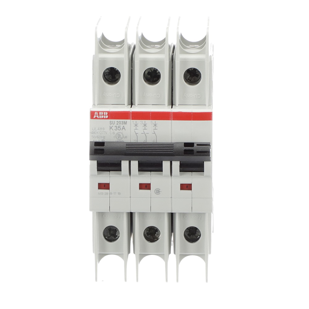 Interruttore Automatico Miniatura SU200M 3P 35A K-Caratteristica 400V AC 11,2kA