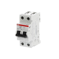 Interruttore automatico Miniature Circuit Breaker S200MUC 2 poli 20A curva B CA/DC 10kA uso industriale e civile