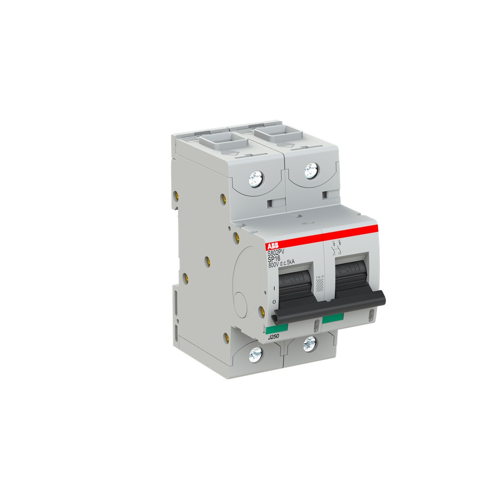 Interruttore automatico bipolare fotovoltaico 16A 800V DC alta prestazione S802PV-SP16