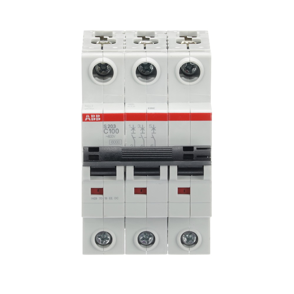 Interruttore Automatico Miniatura S203-C100 3P 100A Curva C 6kA AC