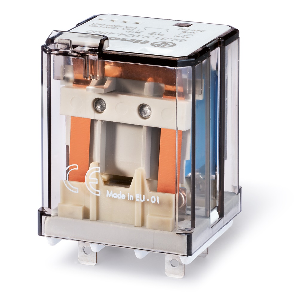 Relè potenza 16A 24V DC contatto NO automazione industriale