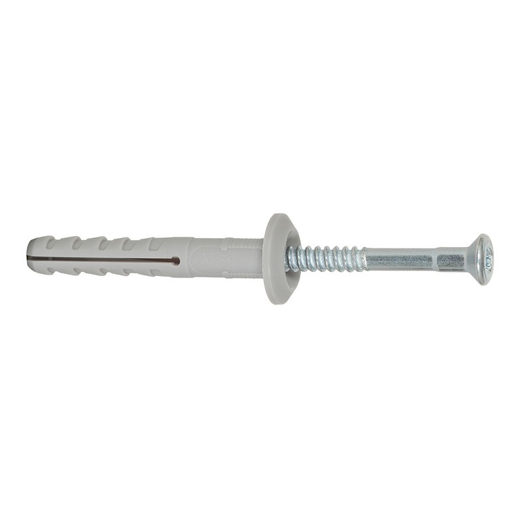 tasselli a percussione N 6x40/7 P con bordo largo e vite