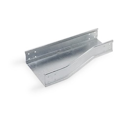 Riduzione sinistra metallo zincato H100 300/200 per canaline portacavi industriali e civili