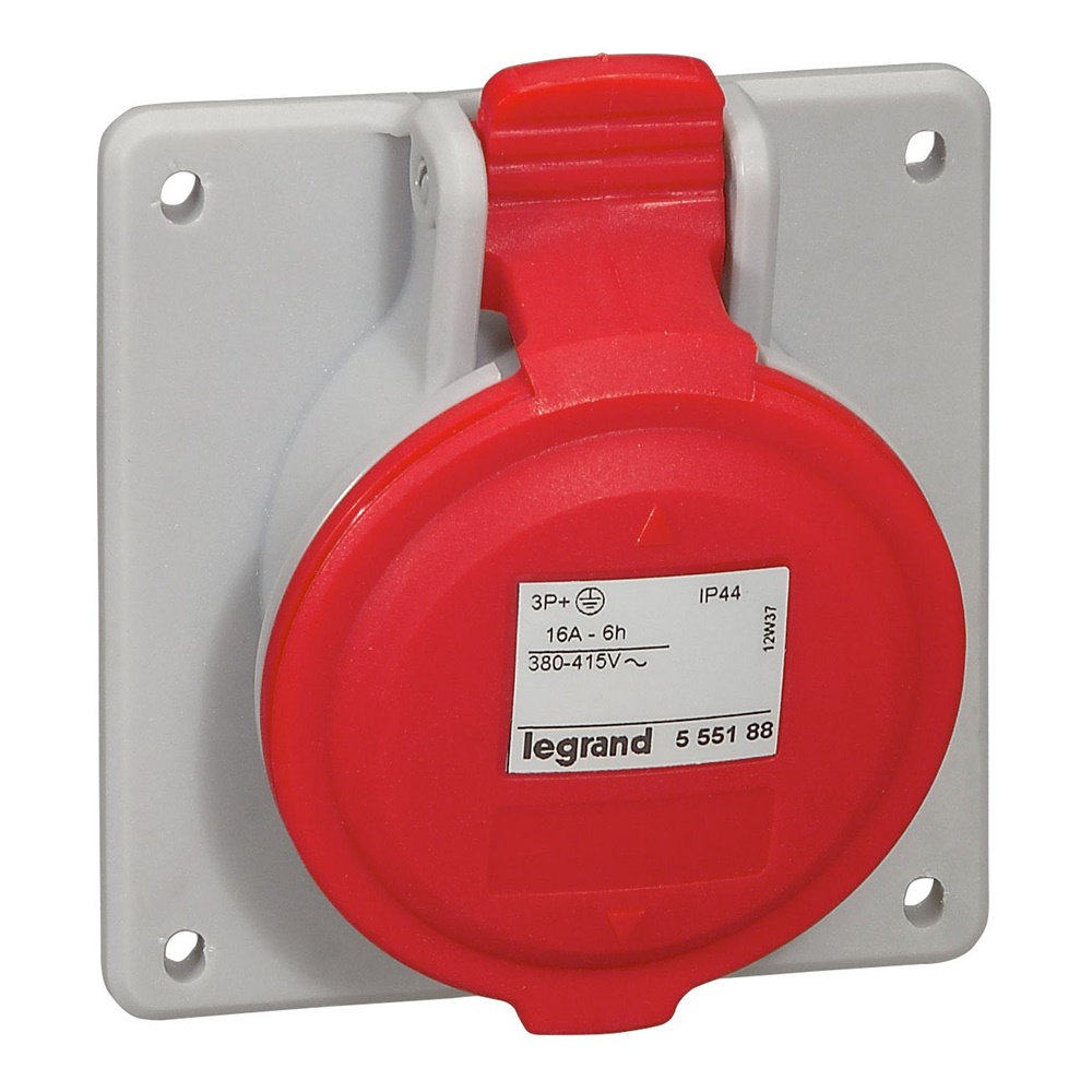 PRESA FISSA INCASSO IP44 16A 3P+T 3