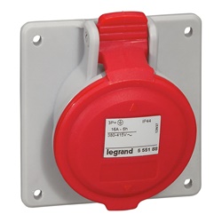 PRESA FISSA INCASSO IP44 16A 3P+T 3