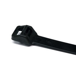 Fascetta riapribile 230x12,2 mm nero dentino interno per fasci cavi pesanti uso industriale