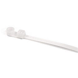 Fascetta fissaggio 395x7,6 mm naturale testa occhiello per cavi pannelli controllo e macchinari