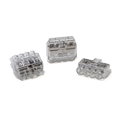 Morsetto 4 vie HCPM-4 compatto salvaspazio per connessioni elettriche rapide e sicure