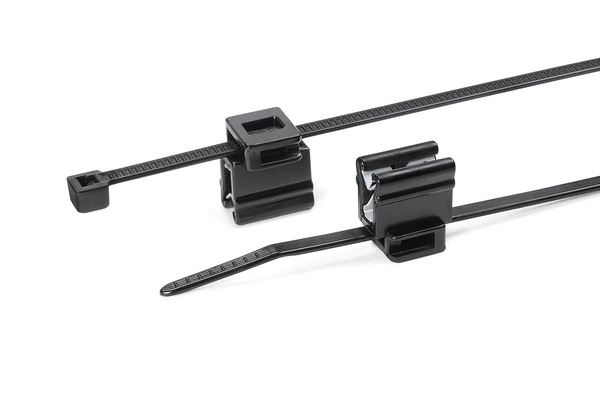 Fascetta fissaggio bordo lamiera 1-3 mm con EdgeClip riposizionabile per cablaggio industriale e automotive