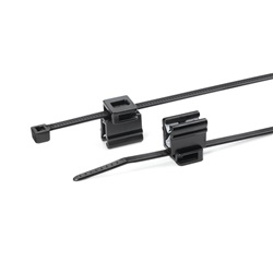 Fascetta fissaggio bordo lamiera 1-3 mm con EdgeClip riposizionabile per cablaggio industriale e automotive