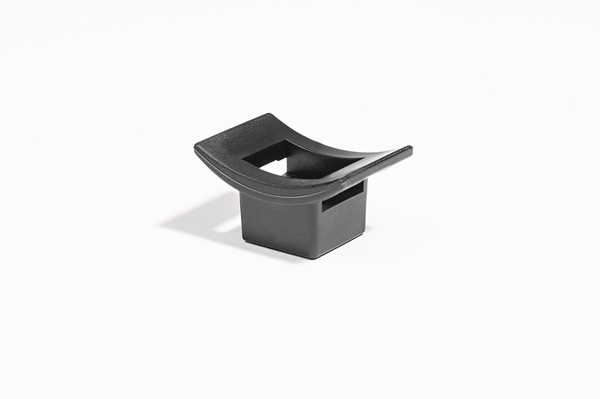 Supporto fissaggio a vite 25x17 nero per cavi pesanti settore agricolo e trasporti