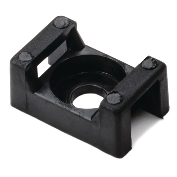 Supporto fissaggio a vite nero CTM0 forma ricurva per cavi pesanti fino 7,9 mm uso industriale e macchine agricole