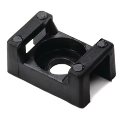 Supporto fissaggio a vite nero CTM0 forma ricurva per cavi pesanti fino 7,9 mm uso industriale e macchine agricole