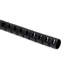 Spirale aperta nera 25 mt protezione legatura cavi autoestinguente UL94 V0