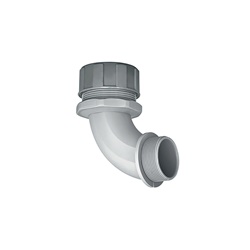 Raccordo tubo PSR16 90° PA66 filettatura M20 resistente solventi oli IP65/66 guaine PSR/PSRSC