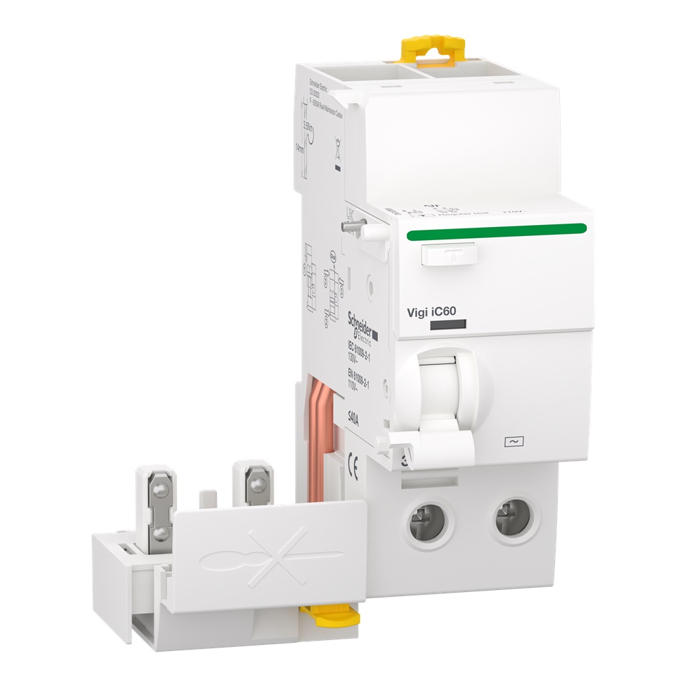 Blocco differenziale QuickVigi iC60 2P 40A 30mA Tipo AC per protezione impianti elettrici