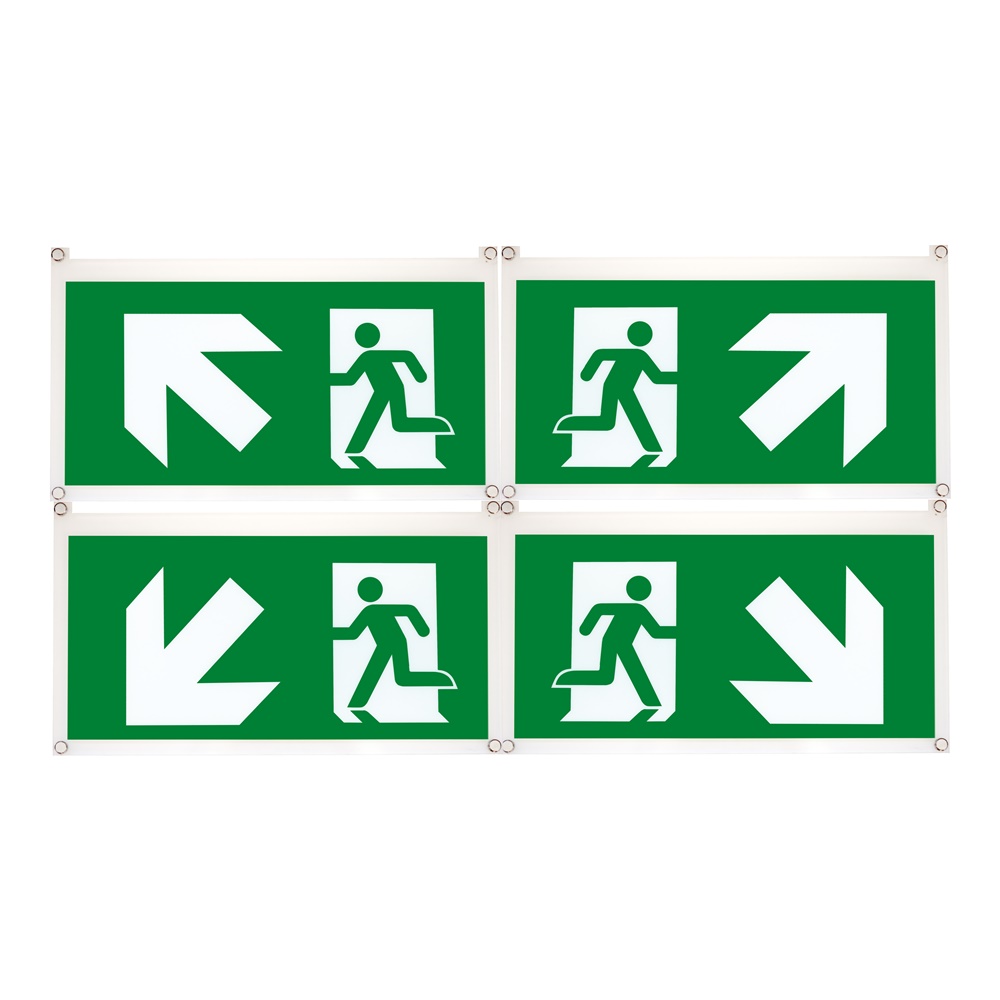 Exiway Easysign segnalazione 24m 4 pittogrammi 45 gradi accessorio sicurezza