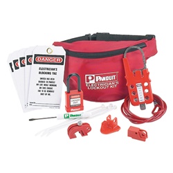 Kit lockout elettricista rosso PSL-PK-EA Panduit