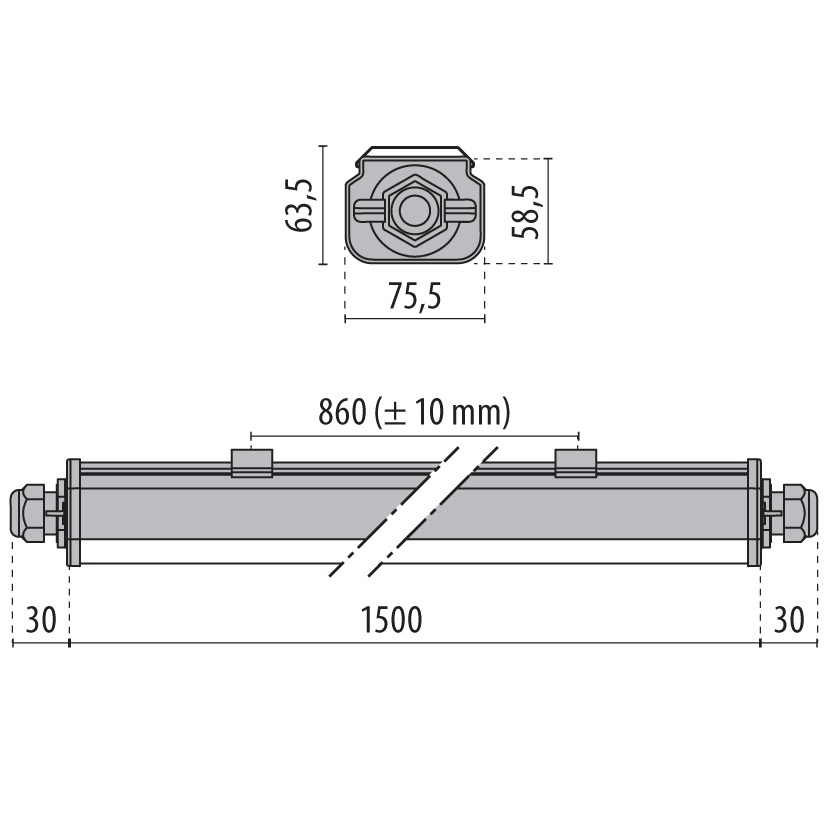 NORMA+CL 150 68 S/EW 840 GR-RAL7035