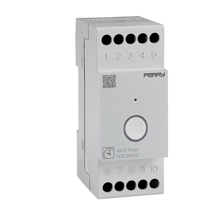Interruttore orario WiFi 2 moduli DIN programmazione remota casa e ufficio