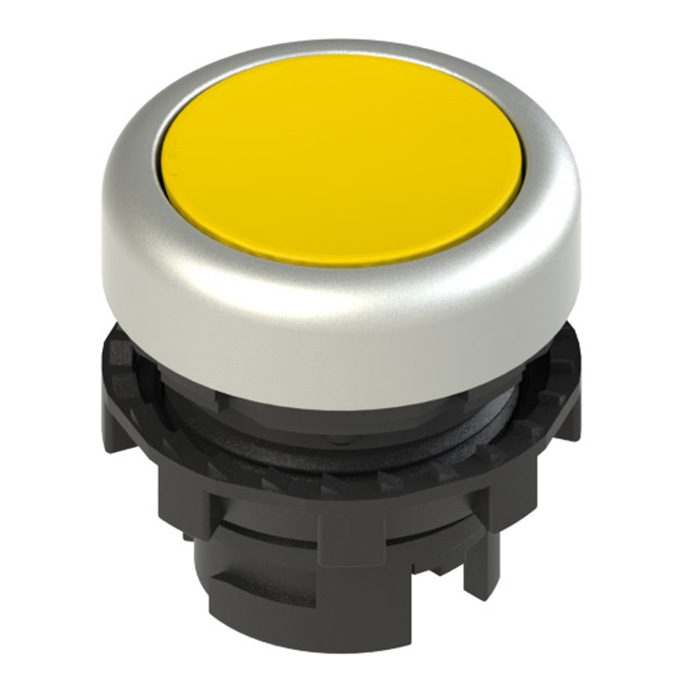 PULSANTE AD IMPULSO RASATO GIALLO