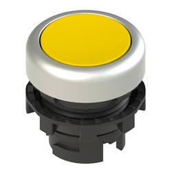PULSANTE AD IMPULSO RASATO GIALLO