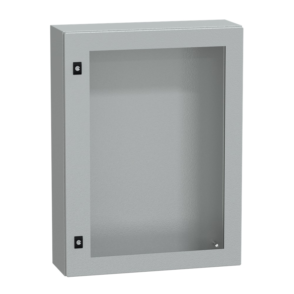 Cassetta acciaio IP66 IK08 800x600x200 mm porta trasparente montaggio parete