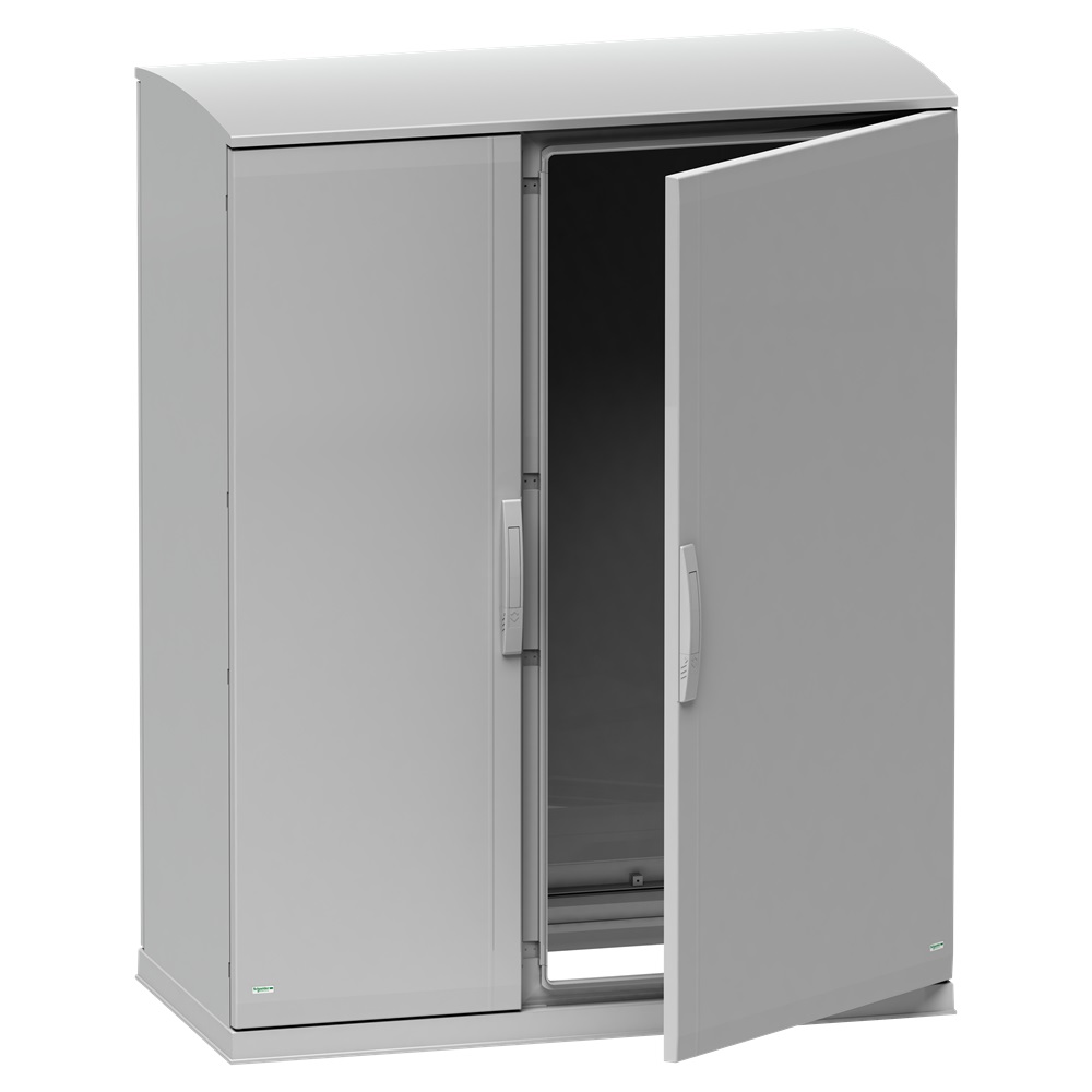 Armadio in poliestere, Thalassa PLA, fondo aperto, tetto ventilato, 1500x1250x620 mm, IP44, IK10