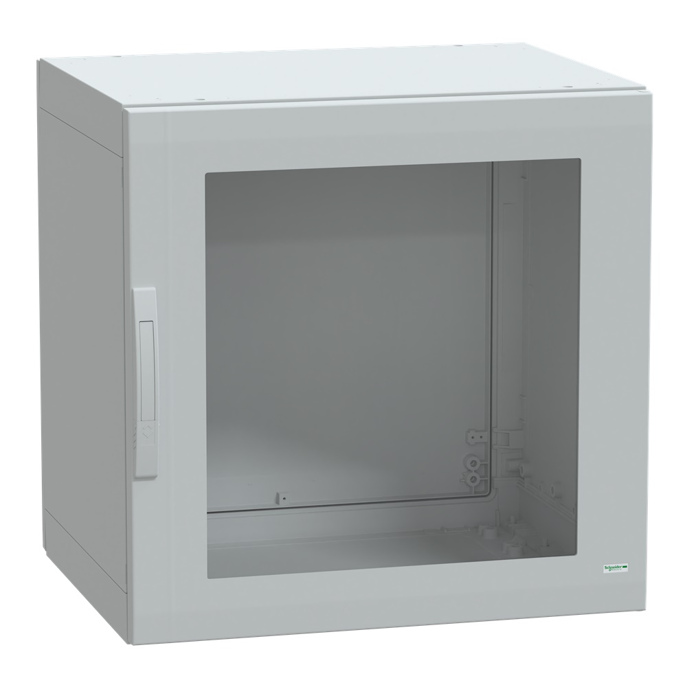 Armadio in poliestere, Thalassa PLA, porta trasparente, totalmente chiuso, 750x750x620mm, IP65, IK08