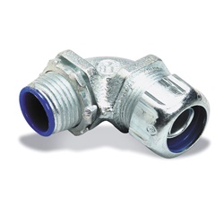 Raccordo 90° zincato acciaio 2” NPT per impianti elettrici industriali liquidtight