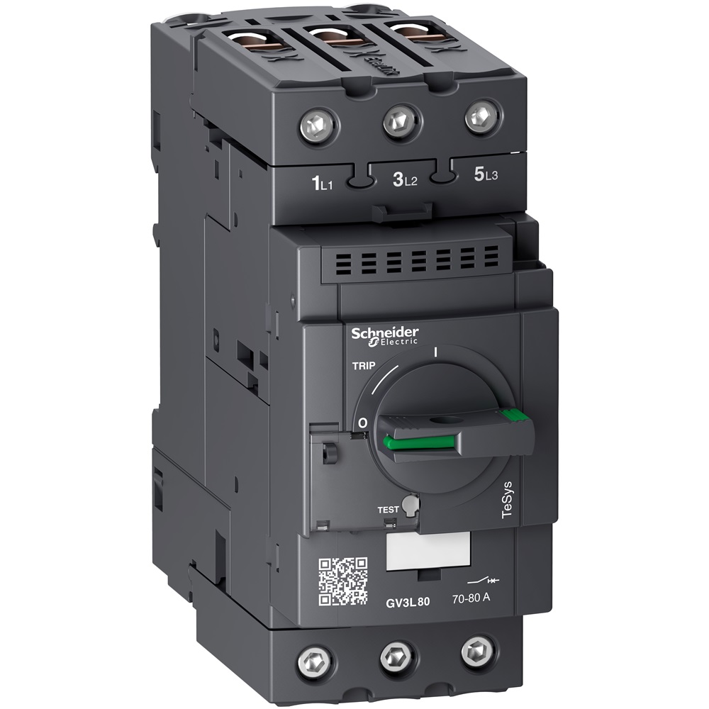 TeSys GV3L magnetic motor circuit breaker 80A EverLink