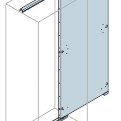 Piastra fondo maggiorata zincata 1600x1000mm per quadri elettrici