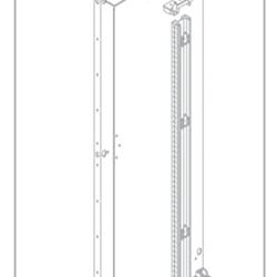 Guide scorrimento piastra 1000mm montaggio quadri elettrici industriali